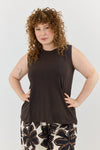 Slub top - Brown