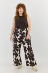 Naga Pants - Brown flowers