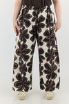 Naga Pants - Brown flowers