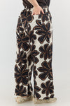 Naga Pants - Brown flowers