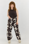 Naga Pants - Brown flowers