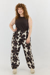 Naga Pants - Brown flowers