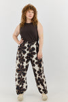 Naga Pants - Brown flowers
