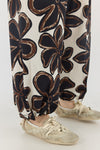 Naga Pants - Brown flowers