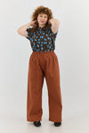 Vintage shirt - Flowers Brown