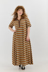 Angel dress - Brown stripes