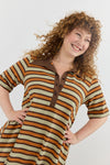 Angel dress - Brown stripes