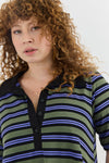 Angel dress - Purple stripes