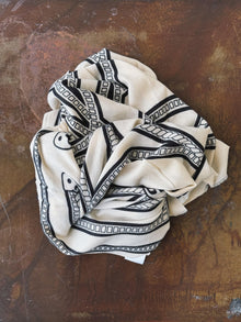  Lucky scarf - white