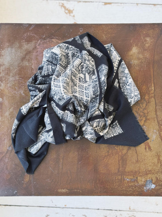 Architecture scarf - Black