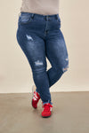 Lennon Jeans - Ripped medium blue