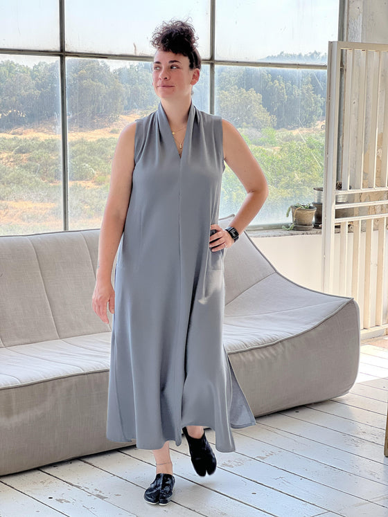 Lighthouse dress - Grey (7260300673216)