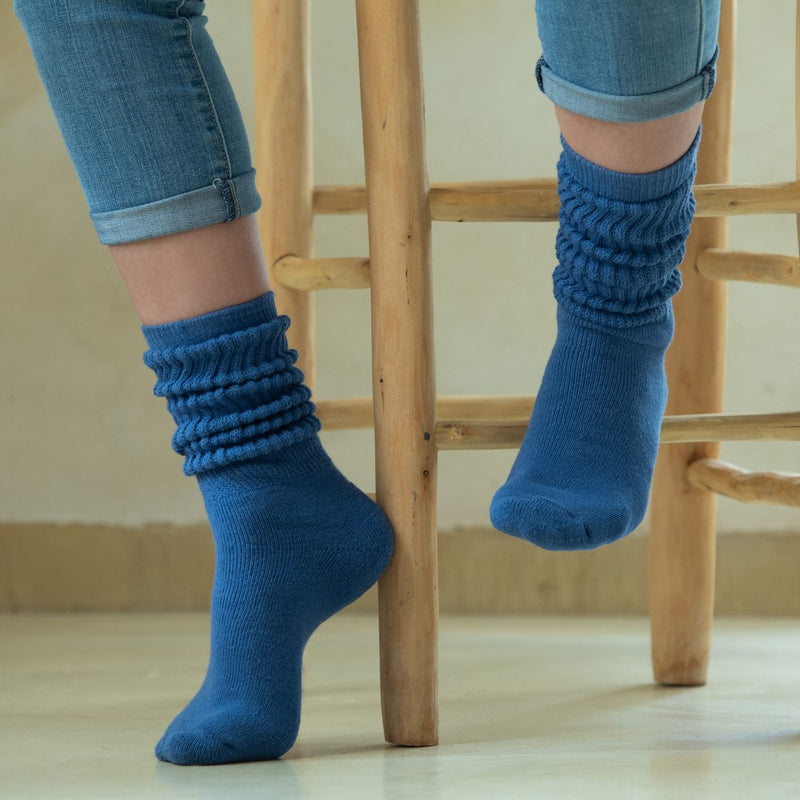 Legwarmer socks - patrol blue