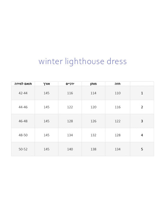 Winter Lighthouse Dress - Black