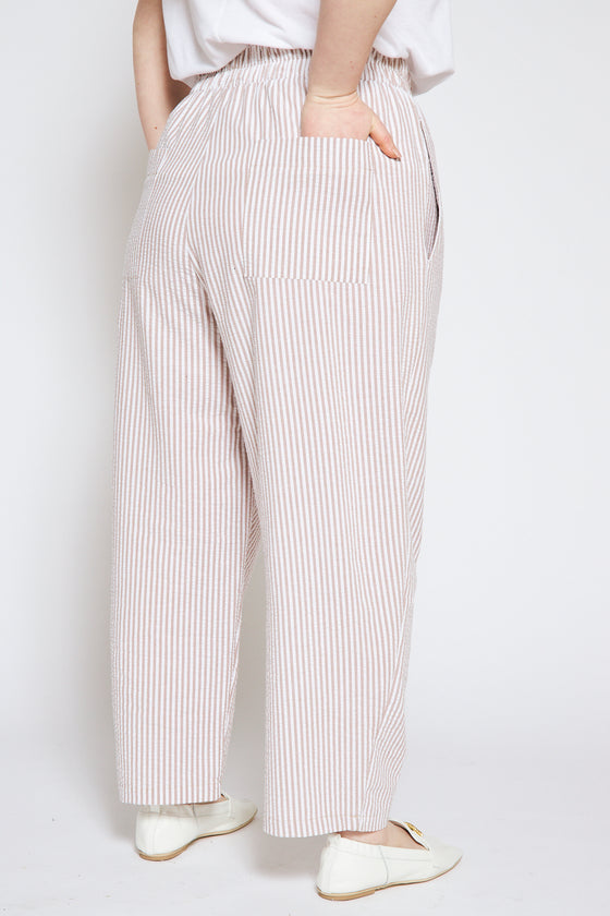 Earth pants - Moca stripes