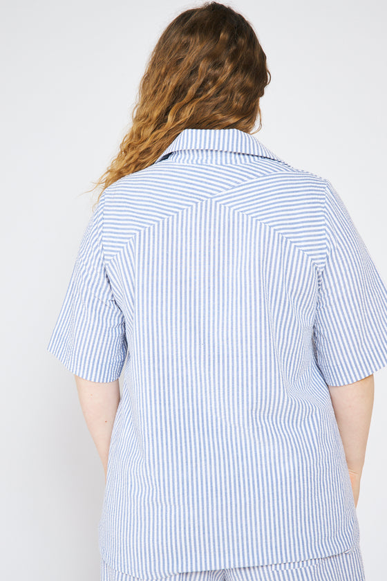 Earth shirt - Blue stripes