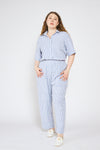 Earth shirt - Blue stripes
