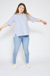 Earth shirt - Blue stripes