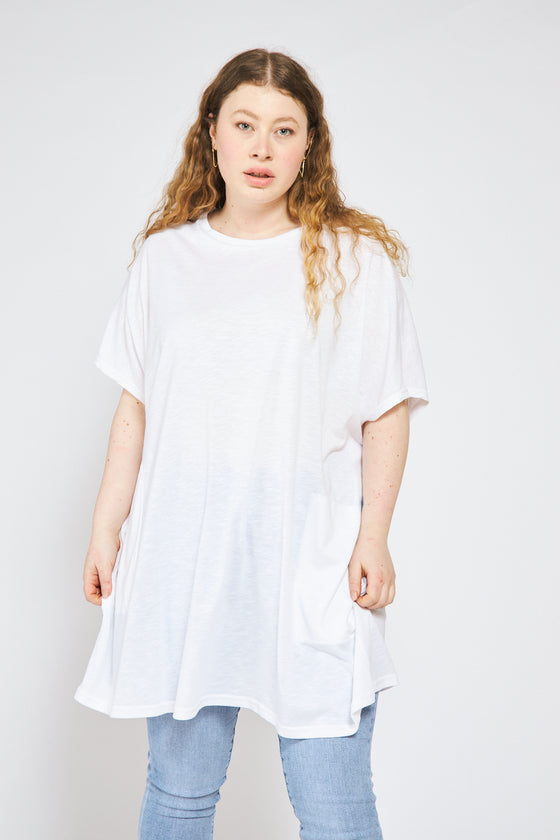 Apricot top - White
