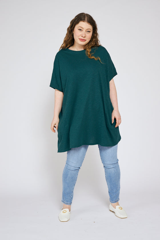 Apricot top - Deep green
