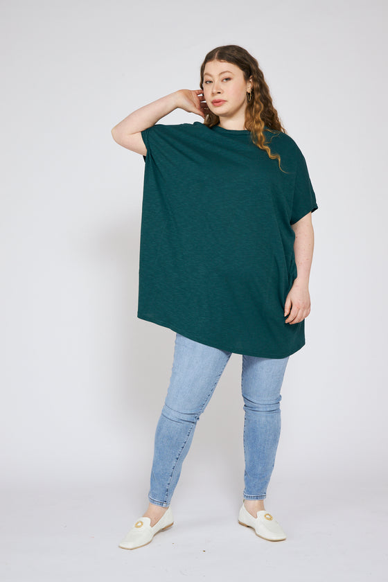 Apricot top - Deep green