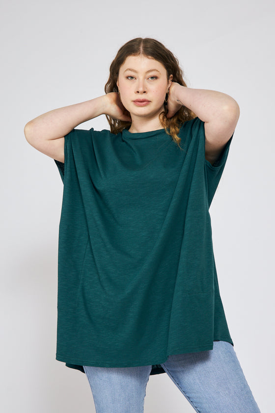Apricot top - Deep green