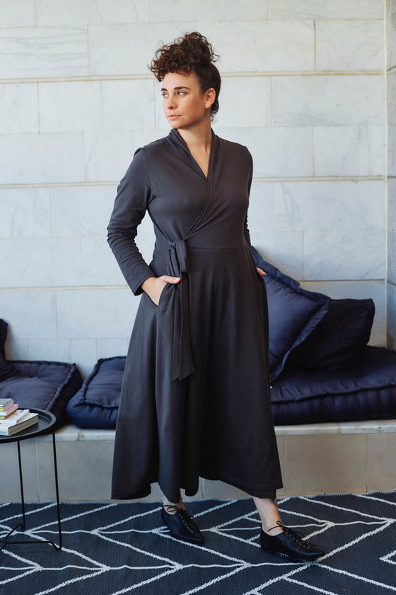 Joanne Winter Dress - Grey